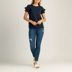 ΓΥΝΑΙΚΕΙΟ ΒΑΜΒΑΚΕΡΟ ΚΟΝΤΟΜΑΝΙΚΟ ΜΠΛΟΥΖΑΚΙ - LUNESSA