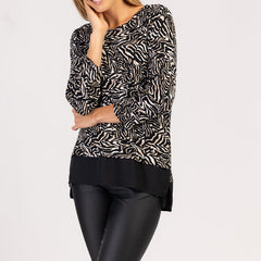 MIRA - ΓΥΝΑΙΚΕΙΟ ΜΟΝΤΕΛΑ ΜΕ ΜΑΚΡΥΜΑΝΙΚΑ ΜΠΛΟΥΖΑΚΙΑ