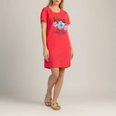 ΓΥΝΑΙΚΕΙΟ ΦΟΡΕΜΑ ΜΕ ΚΟΝΤΑ ΜΑΝΙΚΙΑ 100% ΒΑΜΒΑΚΙ - TROPICA