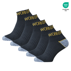 WORKERPRO™ – ΑΝΔΡΙΚΕΣ ΚΑΛΤΣΕΣ ΕΡΓΑΣΙΑΣ 5 ΣΕ 1 ΜΕ ΠΙΣΤΟΠΟΙΗΤΙΚΟ OEKO‑TEX (ΣΕΤ ΤΩΝ 5) - 1,38 € ΤΙΜΗ ΑΝΑ ΤΕΜΑΧΙΟ