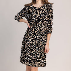 OLIA - ΓΥΝΑΙΚΕΙΟ ΦΟΡΕΜΑ ΜΕ ΜΑΝΙΚΙΑ 3/4 ΚΑΙ ΣΧΕΔΙΟ