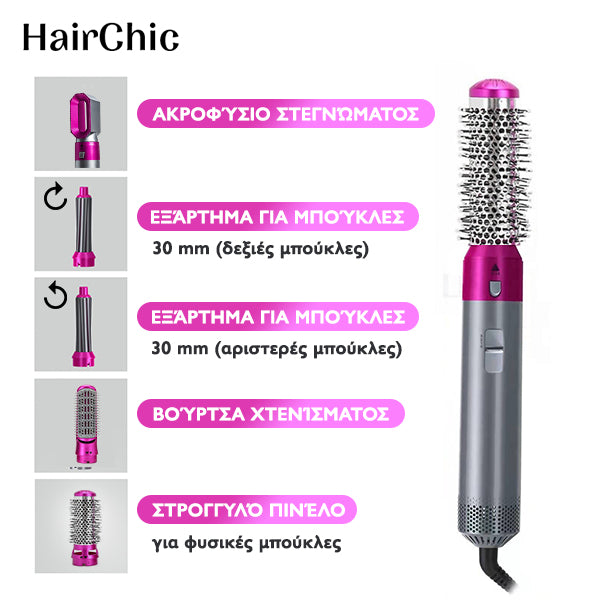 HAIRCHIC™ - ΣΧΕΔΙΑΣΤΗΣ ΜΑΛΛΙΩΝ ΠΟΛΛΑΠΛΩΝ ΧΡΗΣΕΩΝ 5σε1